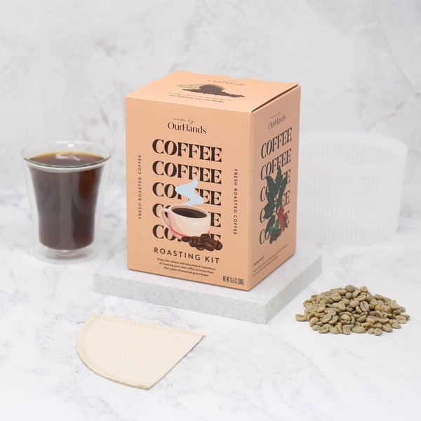 coffee roasting kit - roast your own fresh coffee from 6 different types of green coffee beans