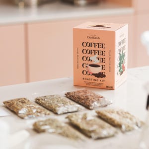Coffee Roasting Kit - Learn to Roast Green Coffee at Home with Your Oven - Includes 6 Varieties of Unroasted Coffee