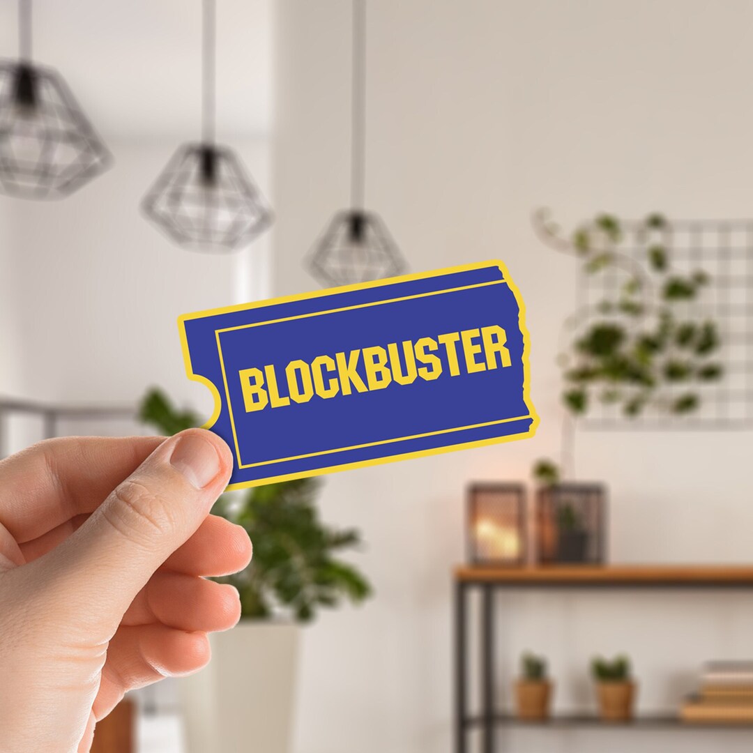 Blockbuster Logo Sticker, Blockbuster Nostalgia Decal - Etsy