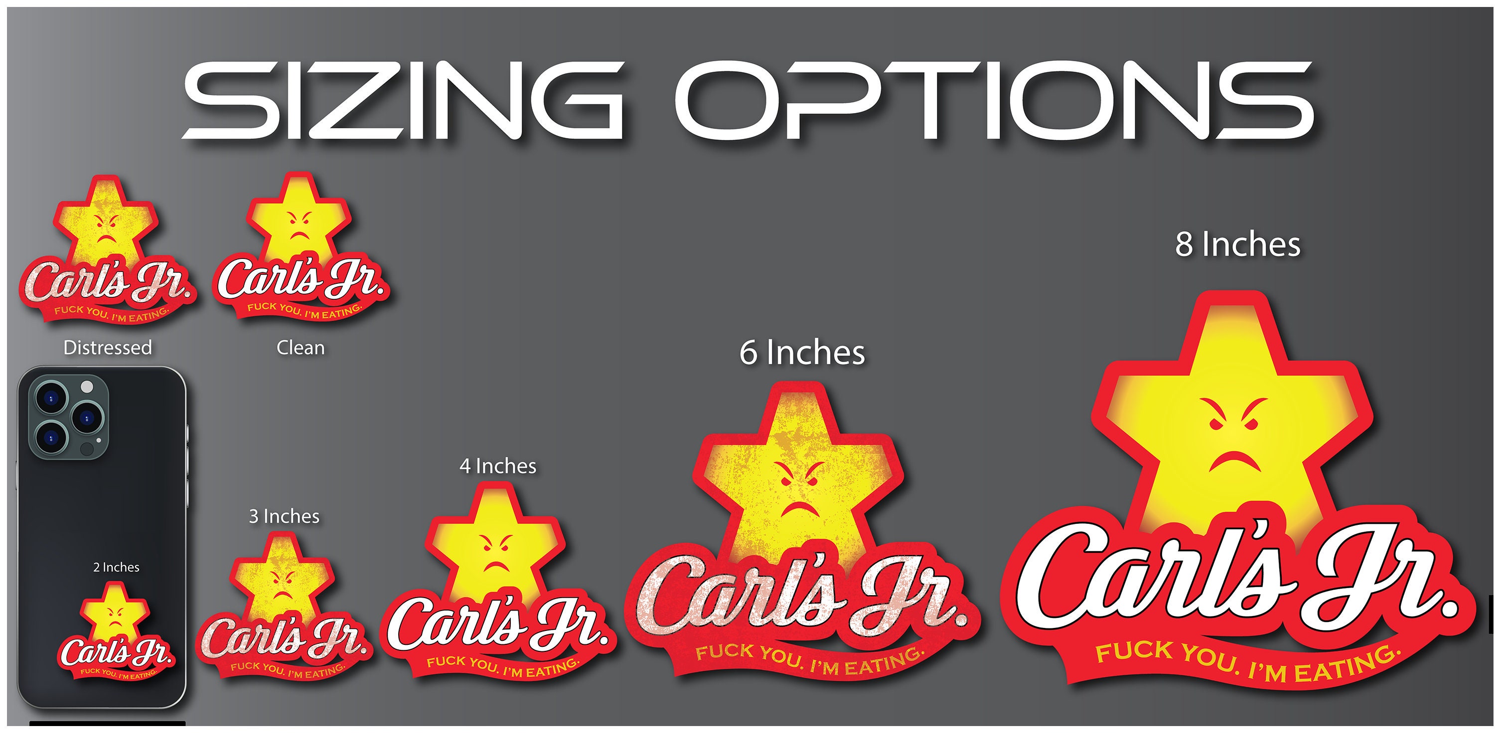 Idiocracy Carl's Jr Logo Sticker Idiocracy merch Etsy España
