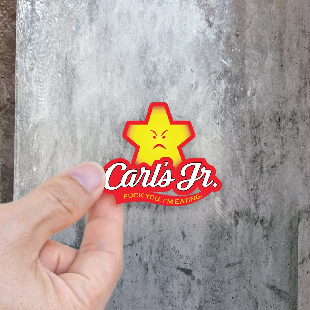 Idiocracy Carl's Jr Logo Sticker Idiocracy Merch Etsy
