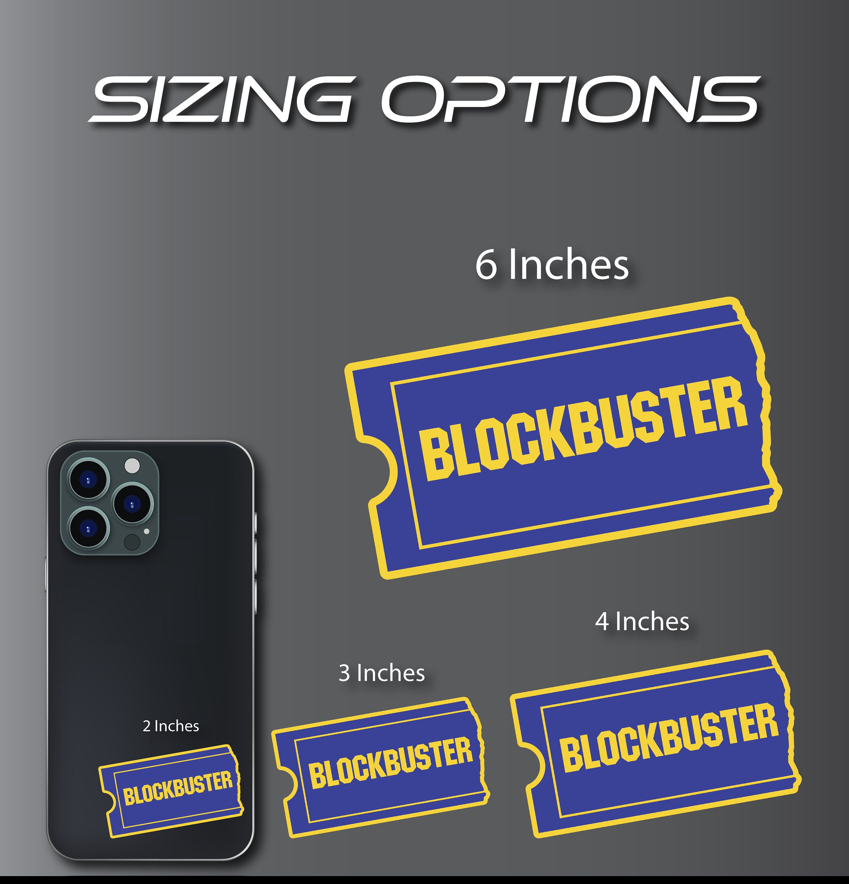 Blockbuster Logo Sticker Blockbuster Nostalgia Decal - Etsy