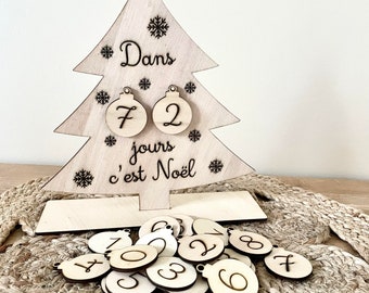 Chiffres En Bois 1 à 25 Pour Calendrier De L'Avent DIY | Étiquettes Cadeaux Déco Noël - Lot De 25 - 4