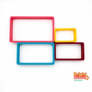 Emporte-pièce rectangulaire : PLA imprimé en 3D, fondant et outil en argile