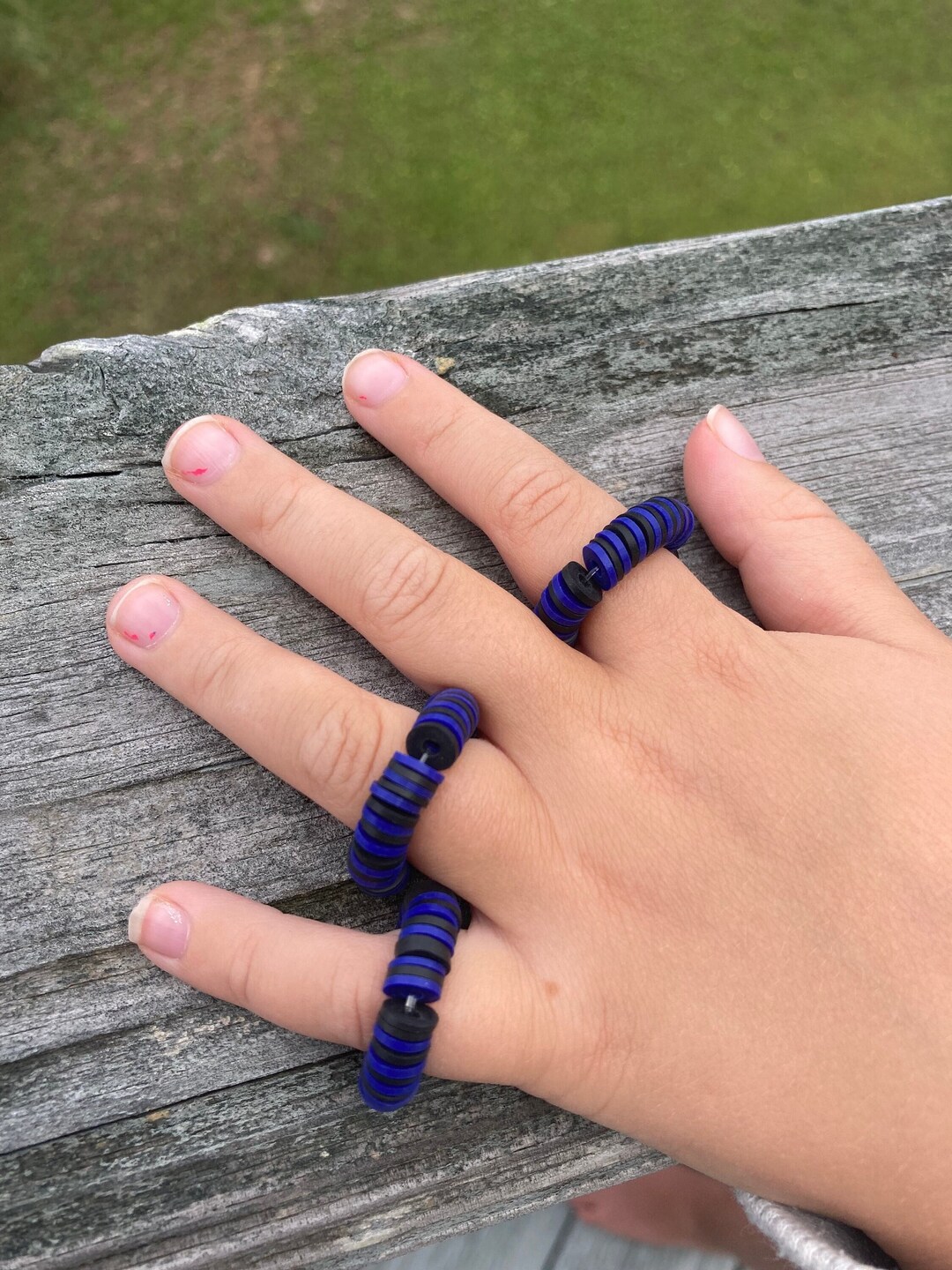 Kid's Clay Bead Rings - Etsy Canada