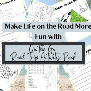 On-the-Go Road Trip Activity Pack Road Trip Games for Kids image 1