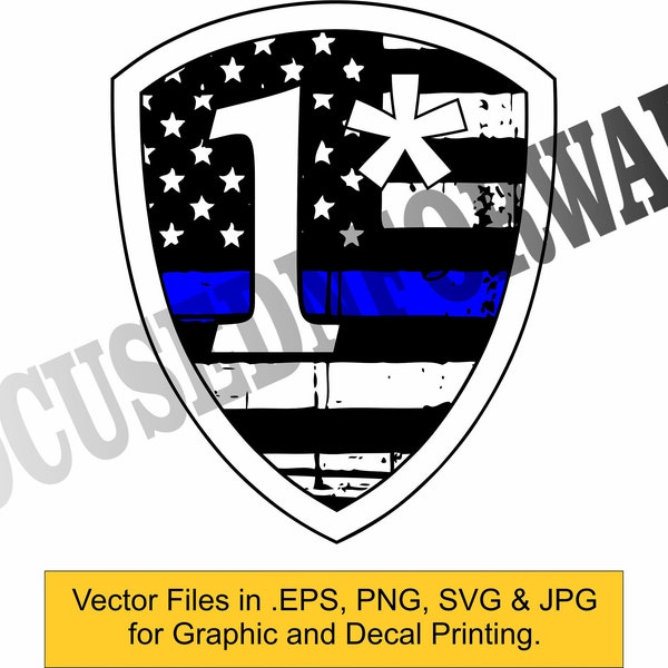 Police Sticker Decal 1 Ass to Risk"  Police Decal Vector Files eps/svg/jpg/png for Graphics Printing