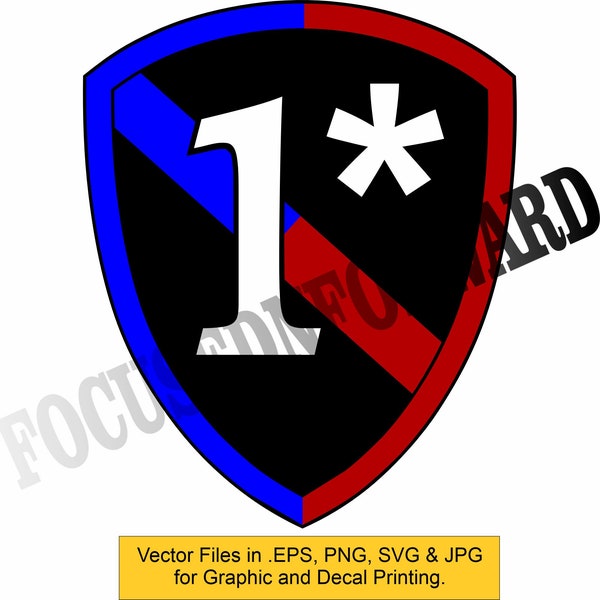 1* Blue/Red " 1 Ass to Risk"  Police Decal Vector Files eps/svg/jpg/png for Graphics Printing