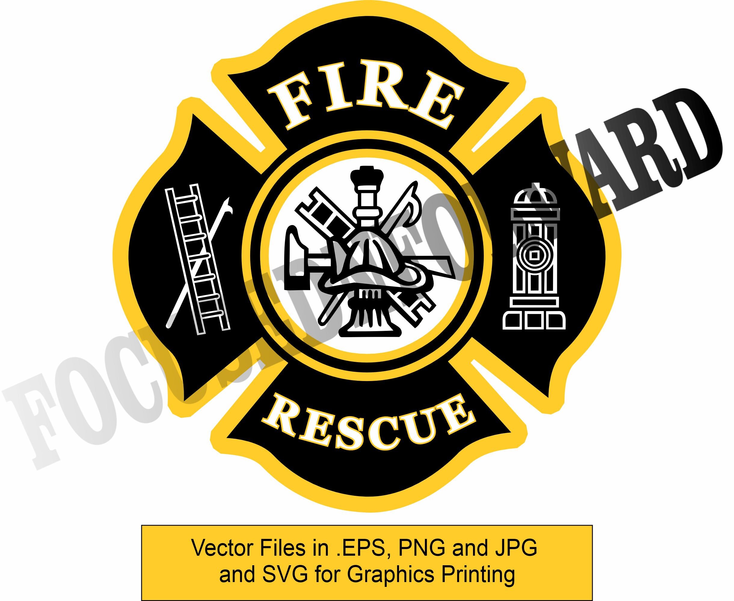 Maltese Cross Fire Rescue Vector Files Eps/svg/jpg/png for Graphics