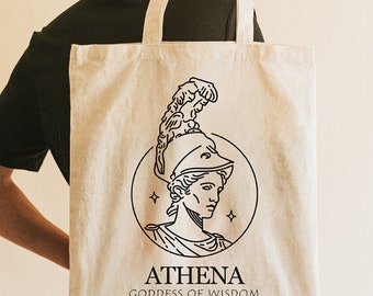 Athena tote bag , Natural Cotton Shopping Tote Bags , Canvas Shoulder Bag, Heavy Duty Cotton Canvas Tote Bag book bag shopping bag beach