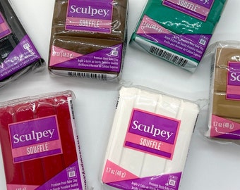 Sculpey® SOUFFLE™  1.7oz - Oven-Bake Clay - 1.7oz Polymer Oven-Bake Clay - 1.7oz Polymer Clay - Sculpting Clay - Oven-Bake Clay