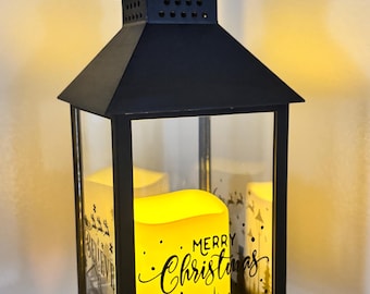 Lanterna noturna personalizada para a época natalina.