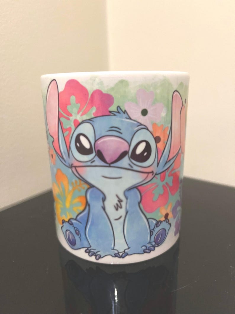 Stitch Disney themed ceramic mug image 1