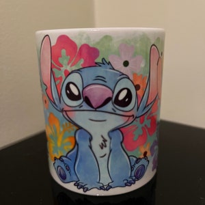 Stitch Disney themed ceramic mug