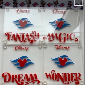 Disney Inspired Coasters/ Gifts/ Cruise/Personalized Dream/ Wish/ Wonder/ Treasure/Magic/ Fantasy