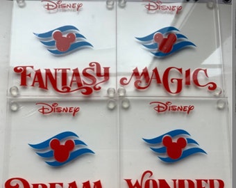 Porta-copos inspirados na Disney / Presentes / Cruzeiro / Personalizados / Sonho / Desejo / Maravilha / Tesouro / Magia / Fantasia