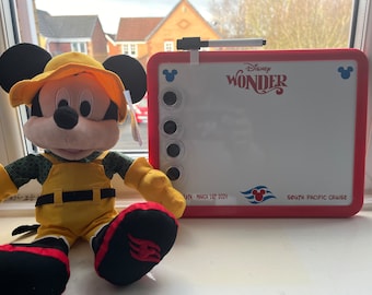 Presentes personalizados para quadro branco Disney FE Cruise: Maravilha / Magia / Sonho / Desejo / Fantasia / Tesouro / Destino / Aventura