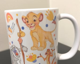 Caneca de cerâmica do Rei Leão