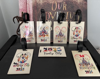 Gepersonaliseerde Disney 2026-bagagelabel of onderzetter