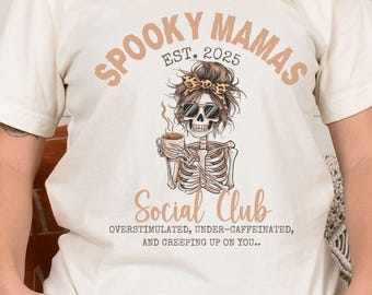 Spooky Mama Social Club Shirt - Halloween Mom Tee