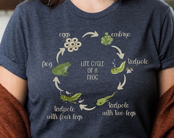 Frog Life Cycle Shirt, Science Teacher Gift, Unisex