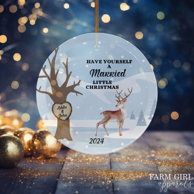 Have Yourself a Married Little Christmas Ornament, 2024 Personalized