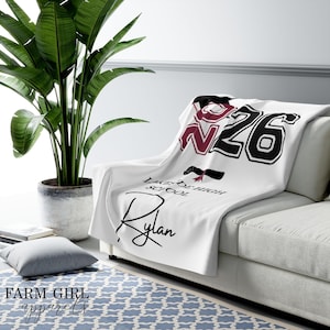 Class of 2026 Sherpa Fleece Blanket Personalized Gift Custom Class of 2026 Blanket Gift for Senior Gift for Graduate