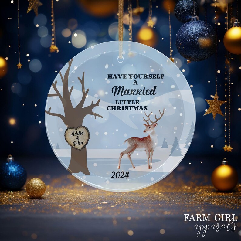 Have Yourself a Married Little Christmas Ornament, 2024 Personalized