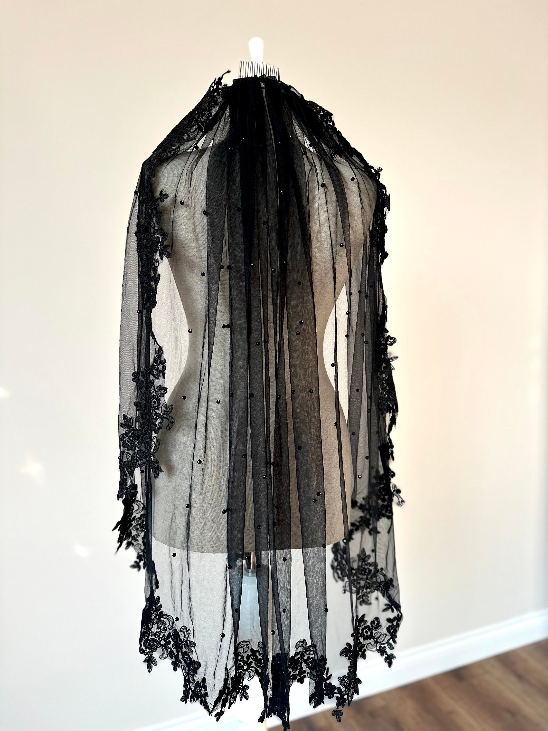 Black Lace Dress Vintage - Etsy
