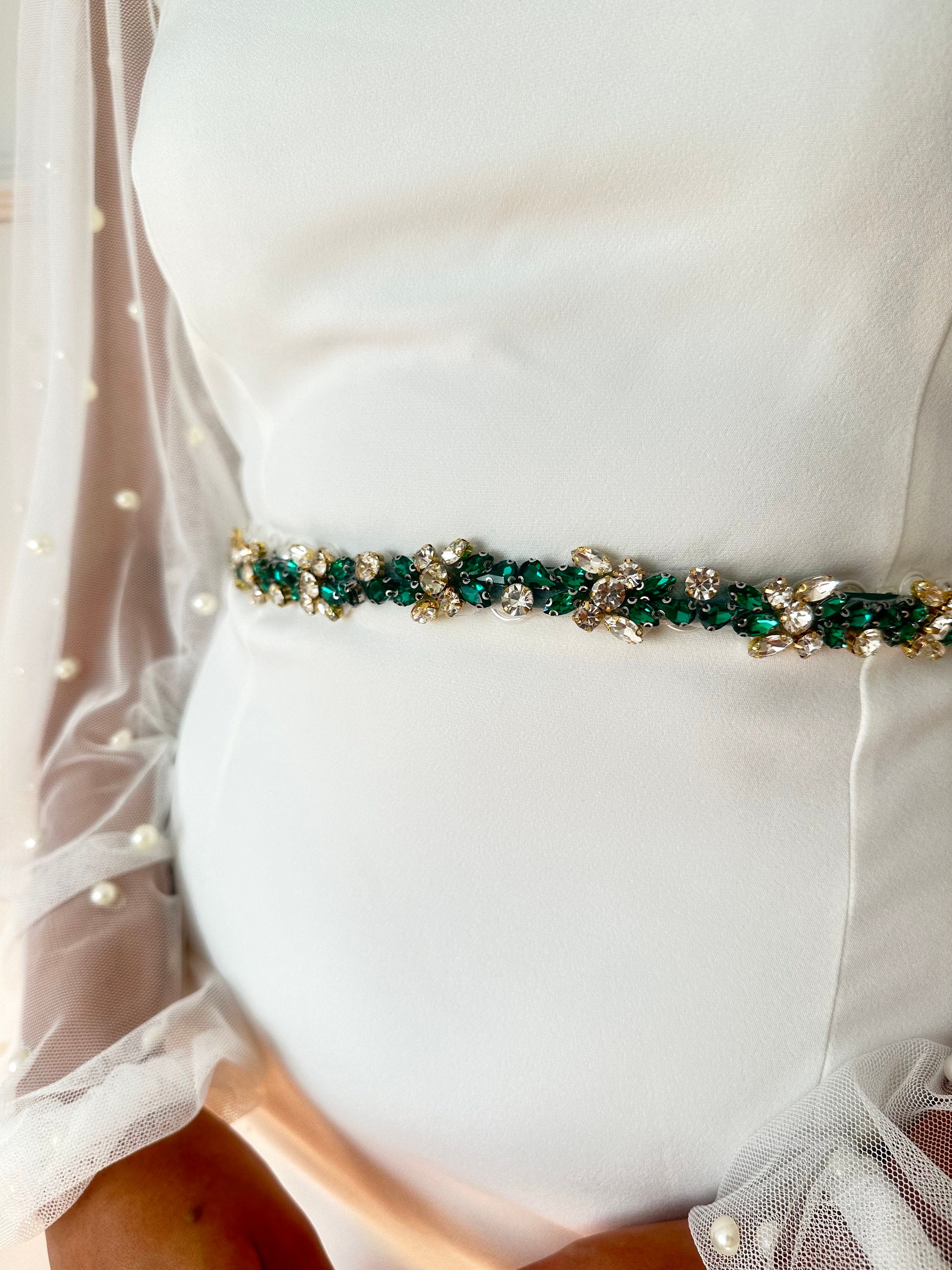Green Thin Bridal Belt Emerald Leaf Crystal Rhinestone Sash Belt Wedding Belt for Brides Gold Sash Belt Green Wedding Dress Bridesmaids Belt Green Thin Bridal Belt Emerald Leaf Crystal Rhinestone Sash Belt Wedding Belt for Brides Gold Sash Belt Green Wedding Dress Bridesmaids Belt