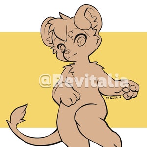 Furry lineart & base