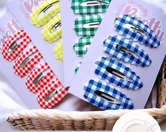 Mini school snap clips - all colours - hair clips