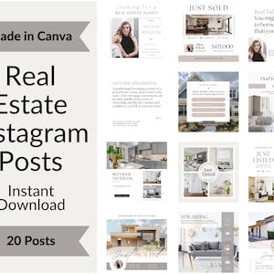 20 Under Contract Social media Posts | Under Contract Instagram Posts | Under Contract Real Estate Templates | Real Estate Marketing