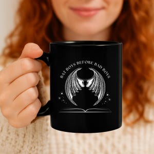 Bat Boys Before Bad Boys Mug | ACOTAR Inspired Coffee Cup | Fantasy Book Gift | Booktok gifts | rhysand | azriel | cassian