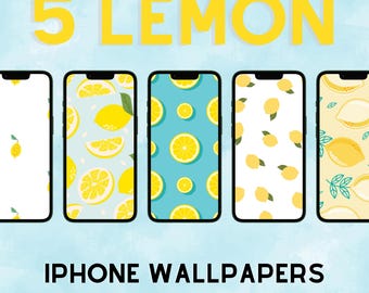 Citroen iPhone Wallpaper Pack – 5 heldere en esthetische telefoonachtergronden (digitale download)
