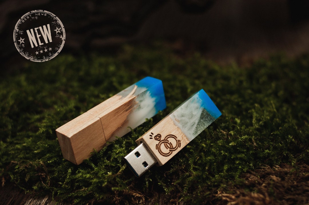 Wood USB Engraved Usb Stick Wooden Wedding USB 3.0 Real Handmade Flash