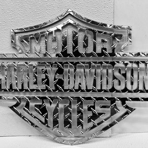 Harley Davidson Diamond Plate Sign