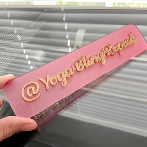 Laser Cut Name | Business Watermark | Physical Watermark | Acrylic Tag |Acrylic Name | Social Media Sign | Photography Prop logo | 3D Sign