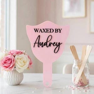 Letrero de depilación / Accesorio de fotografía de depilación acrílica / Depilación brasileña / Decoración de salón / Regalo de estudio de belleza para esteticista Regalo de belleza estético personalizado /