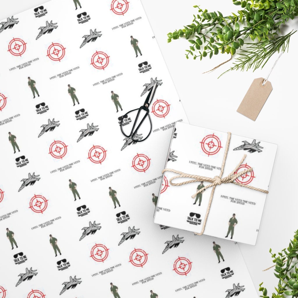 Topgun Wrapping Paper Etsy