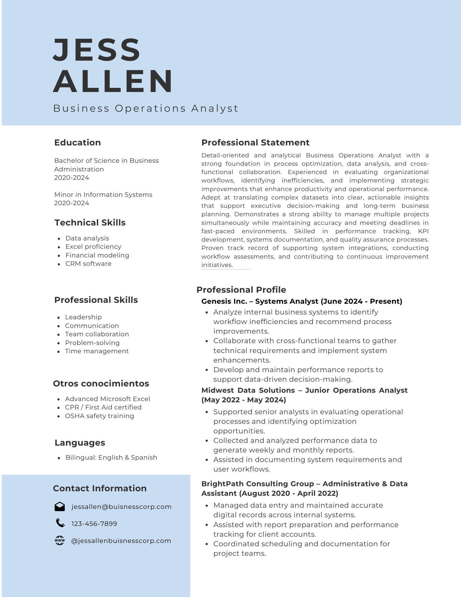 Minimalist CV Resume Template Professional ATS Friendly Modern Resume ...