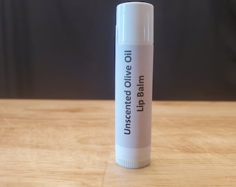 Unscented Olive Oil Lip Balm- Tube