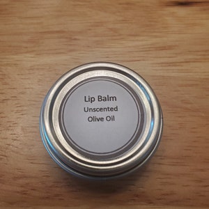 Unscented Olive Oil Lip Balm