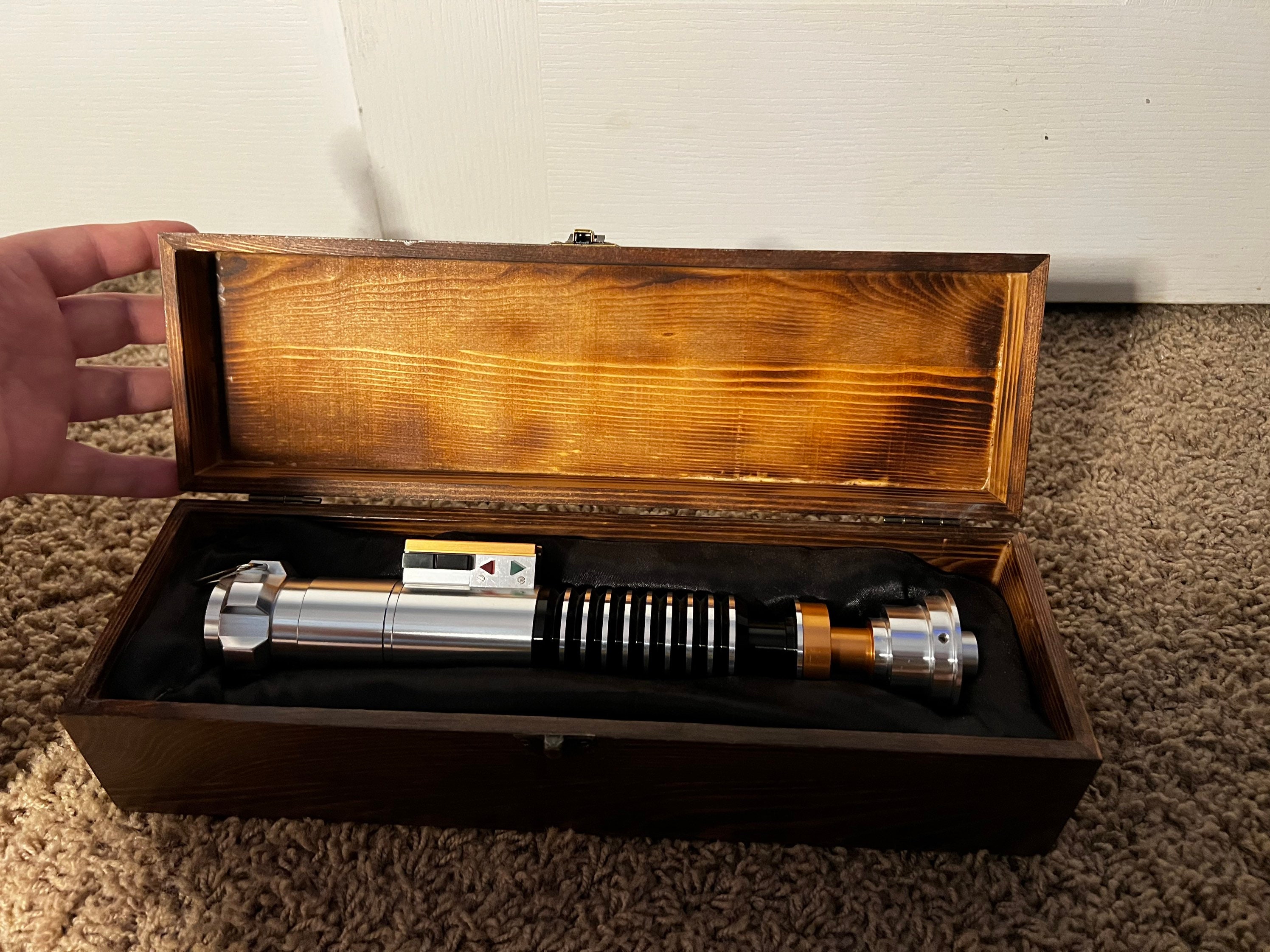 Lightsaber Wooden Display Box hilt Only Not Blade Etsy