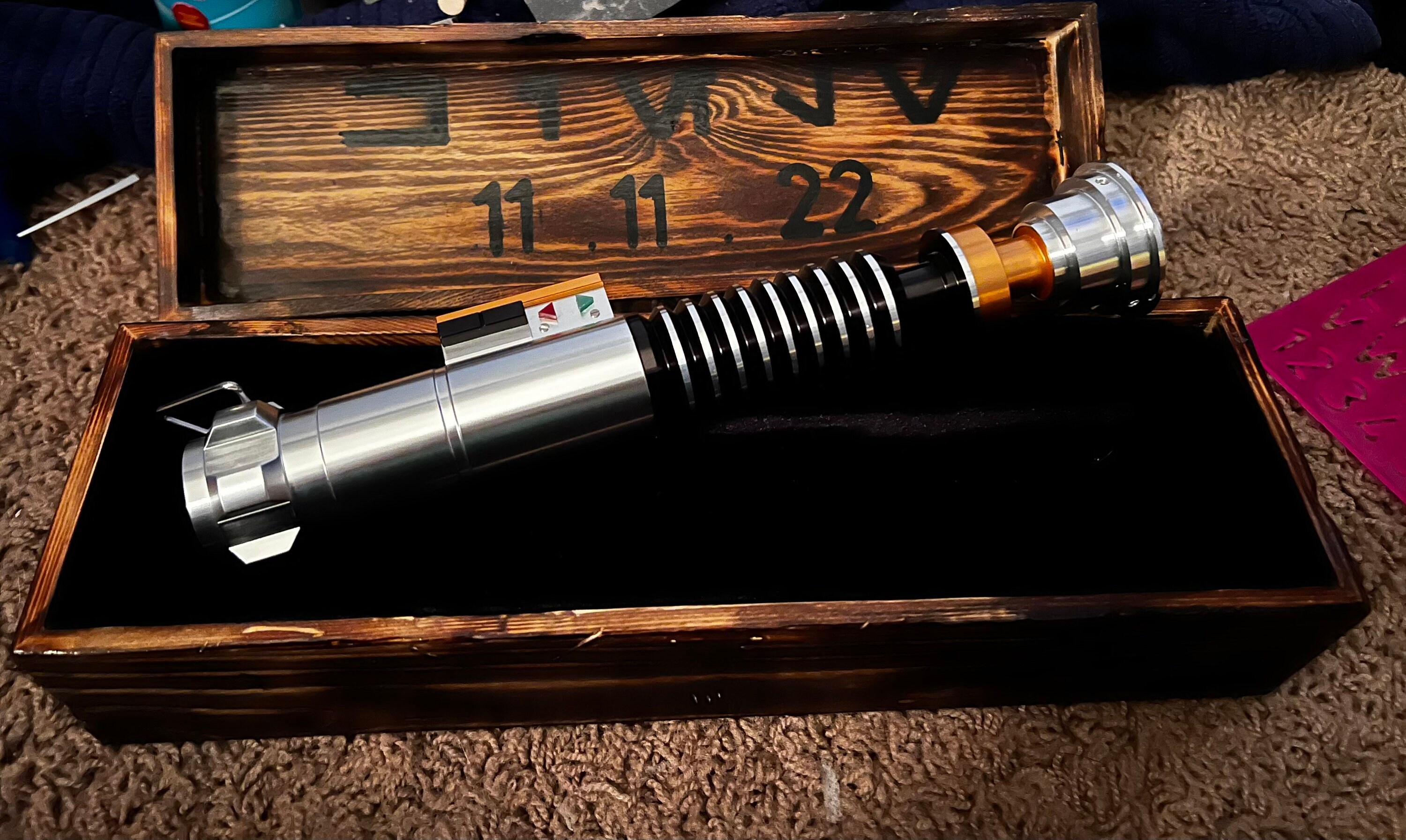 Lightsaber Wooden Display Box hilt Only Not Blade Etsy