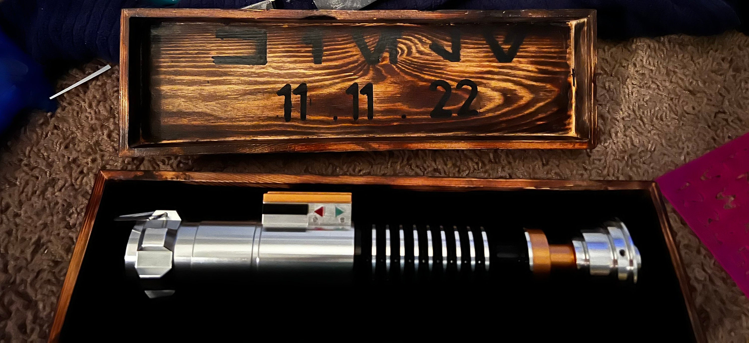 Lightsaber Wooden Display Box hilt Only Not Blade Etsy