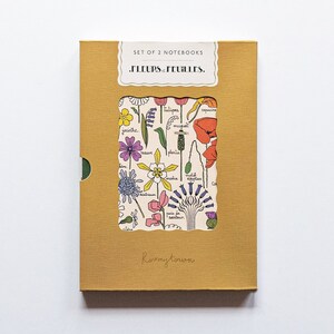 Set of 2 Notebooks - Fleurs et Feuilles