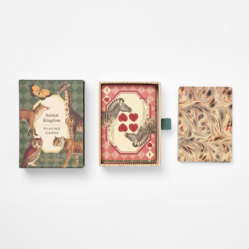 Animal Kingdom Single Playing Card Deck | Fun Game for Family Nights ...