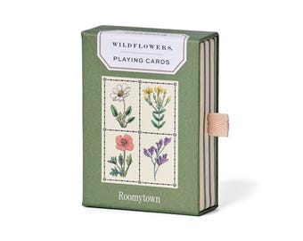 Wildflowers Single Playing Card Deck | Hostess Gift or Party Game