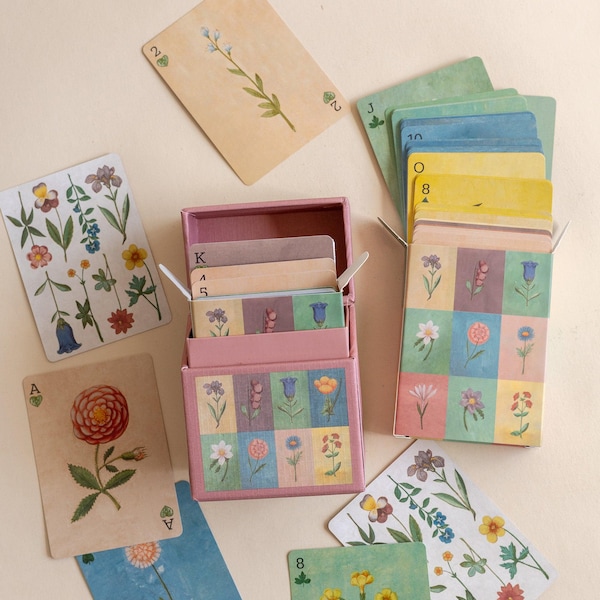 Festival of Flowers Playing Card Set | Fun  Game for Family Nights & Stocking Fillers